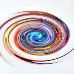 colorful abstract swirling vortex